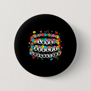Autism Awareness Accept Love Understand Bracelet G Button