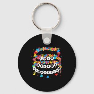 Autism Awareness Accept Love Understand Bracelet G Keychain