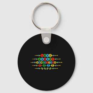 Autism Awareness Accept Love Understand Friendship Keychain