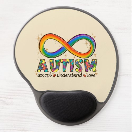 Autism Awareness Accept Love Understand Gel Mouse Pad