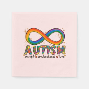 Autism Awareness Accept, Love, Understand Napkins