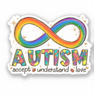 Autism Awareness Accept, Love, Understand Sticker