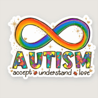 Autism Awareness Accept, Love, Understand Sticker