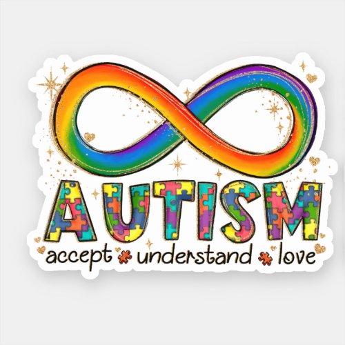Autism Awareness Accept Love Understand Sticker