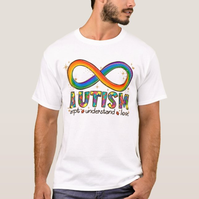 Autism Awareness Accept, Love, Understand  T-Shirt (Front)