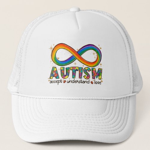 Autism Awareness Accept Love Understand Trucker Hat