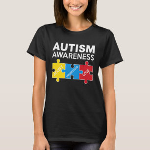 Autism Awareness Accept Support Love Puzzle Men Wo T-Shirt