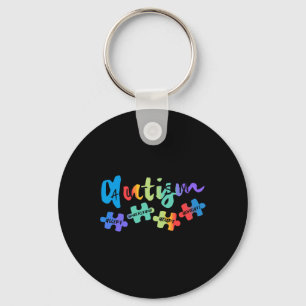 Autism Awareness Accept Understand Love Asd Rainbo Keychain
