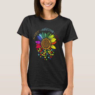 Autism Awareness Accept Understand Love Asd Rainbo T-Shirt