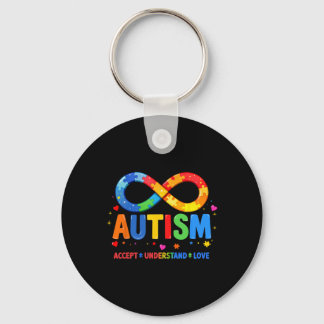 Autism Awareness Accept Understand Love Asd Suppor Keychain