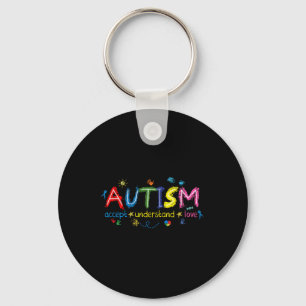 Autism Awareness Accept Understand Love Asd Suppor Keychain