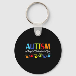 Autism Awareness Accept Understand Love Autism Mo Keychain