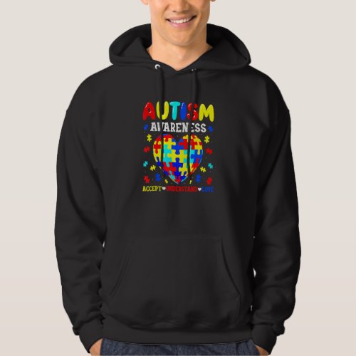 Autism Awareness Accept Understand Love Autism Puz Hoodie