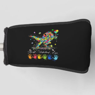 Autism Awareness Accept Understand Love Dinosaurs Golf Head Cover