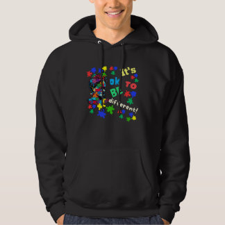 Autism Awareness Acceptance Artist Ok To Be Differ Hoodie