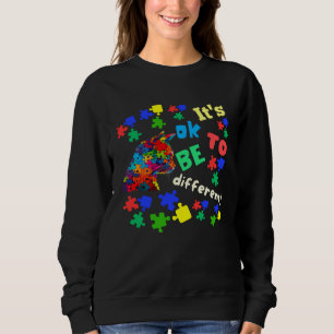 Autism Awareness Acceptance Cats Its Ok To Be Diff Sweatshirt