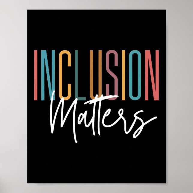 Autism Awareness Acceptance Inclusion Problems Wom Poster (Front)