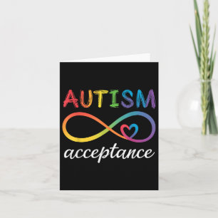 Autism Awareness Acceptance Infinity Symbol Advoca Card