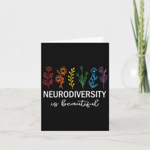 Autism Awareness Acceptance Neurodiversity Is Beau Card
