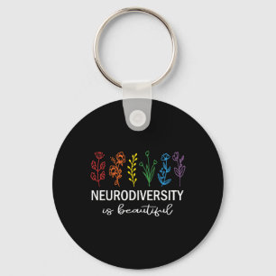 Autism Awareness Acceptance Neurodiversity Is Beau Keychain