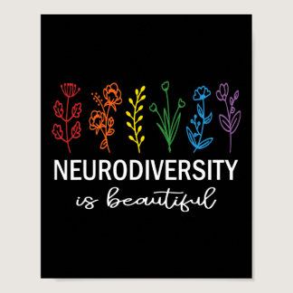 Autism Awareness Acceptance Neurodiversity Is Beau Poster