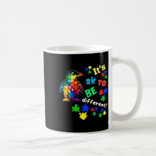 Autism Awareness Acceptance Penguin Its Ok To Be D Coffee Mug