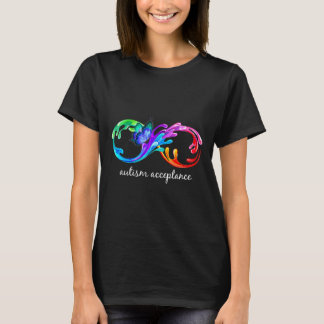 Autism Awareness Acceptance Rainbow Infinity Symbo T-Shirt