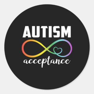 Autism Awareness Acceptance Shirt Autism Awareness Classic Round Sticker