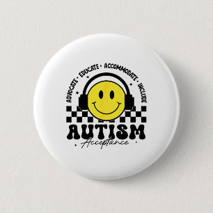 Autism Awareness Acceptance Special Education Teac Button