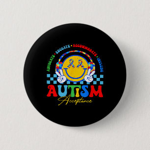 Autism Awareness Acceptance Special Education Teac Button