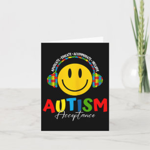Autism Awareness Acceptance Special Education Teac Card