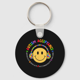 Autism Awareness Acceptance Special Education Teac Keychain