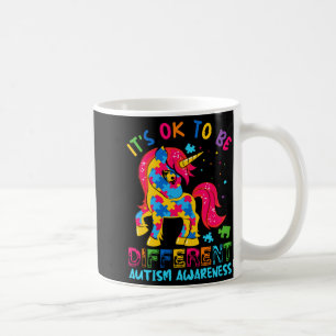 Autism Awareness Acceptance Unicorn Its Ok To Be D Coffee Mug