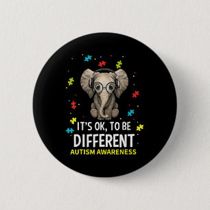 Autism Awareness Acceptance Women Kid Its Ok To Be Button