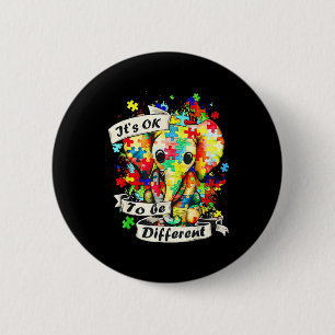 Autism Awareness Acceptance Women Kid Its Ok To Be Button