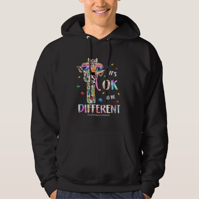 Autism Awareness Acceptance Women Kid Its Ok To Be Hoodie (Front)