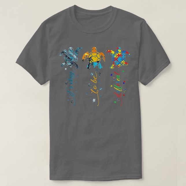 Autism Awareness Acceptance Women Kid Its Ok To Be T-Shirt (Design Front)