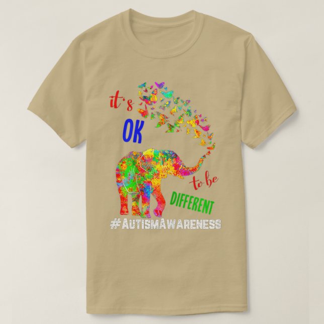 Autism Awareness Acceptance Women Kid Its Ok To Be T-Shirt (Design Front)