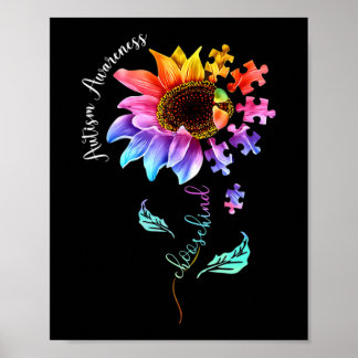 Autism Awareness Acceptance Women Mom Teacher Choo Poster