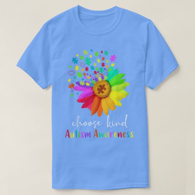 Autism Awareness Acceptance Women Mom Teacher Choo T-Shirt (Design Front)