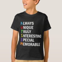 Autism Awareness Acrostic Cute Word Poem Kids