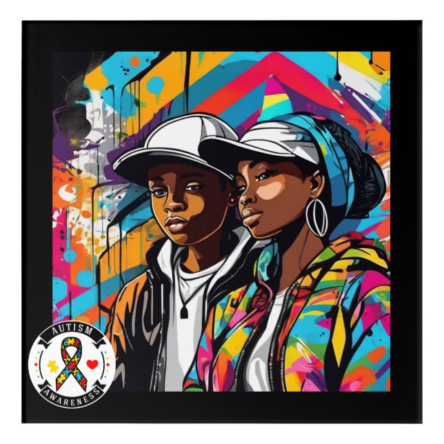 Autism Awareness-  Acrylic Print (Front)