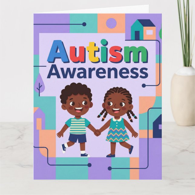 ^Autism Awareness-Add your special message  Card (Front)