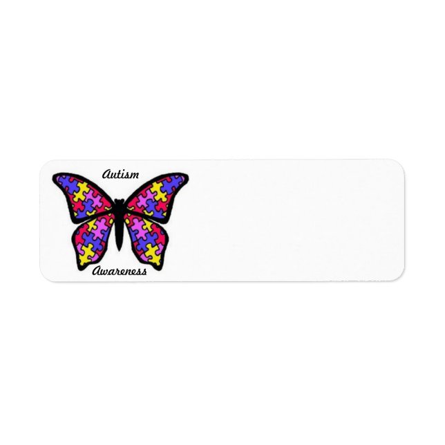 autism awareness address labels (Front)