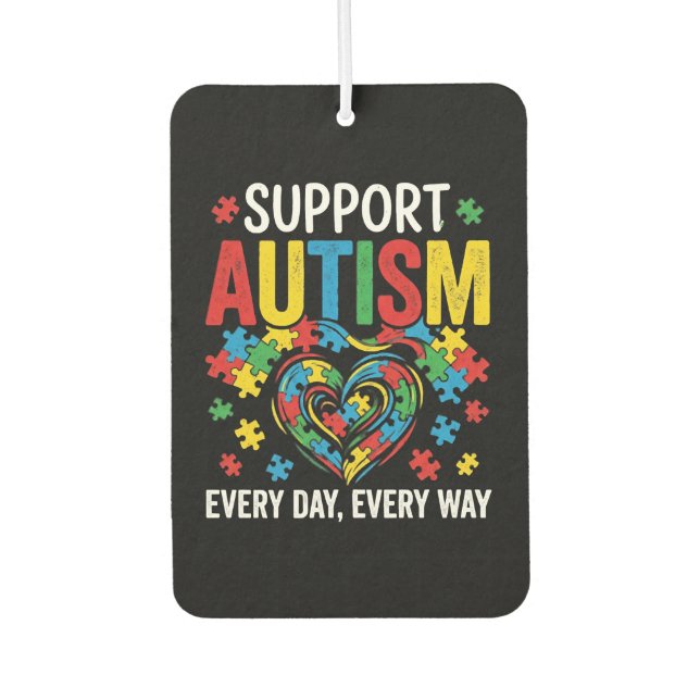 Autism awareness air freshener (Front)