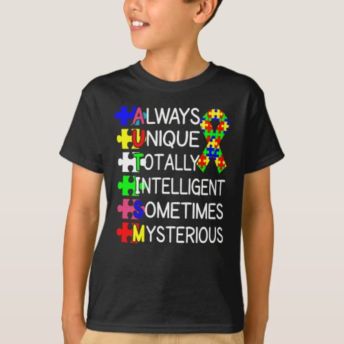 Autism Awareness Always Unique T_Shirt