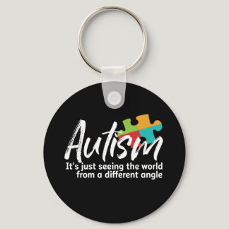 Autism Awareness and Support for Autistic Children Keychain