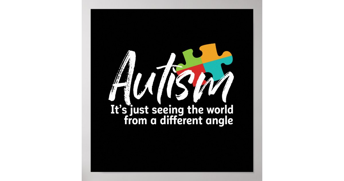 Autism Awareness and Support for Autistic Children Poster | Zazzle.com