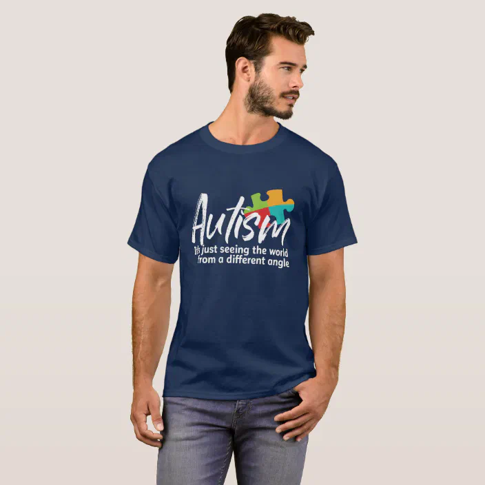 Auntie Bear Autism Awareness Childrens Long Sleeve T-Shirt Boys Cotton Tee Tops