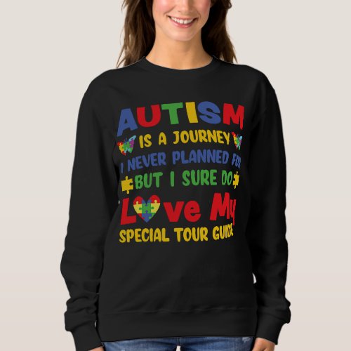 Autism Awareness and Support for Mom and Dad Sweatshirt